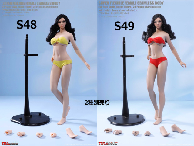 TBLeague】1/6 scale female seamless bodies with Head Sculpt