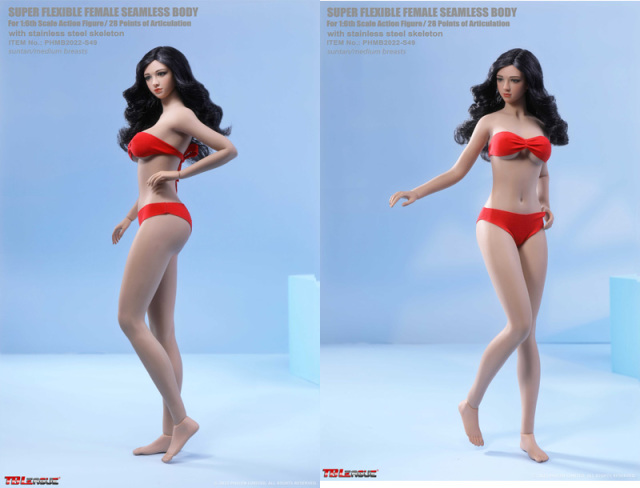 TBLeague】1/6 scale female seamless bodies with Head Sculpt