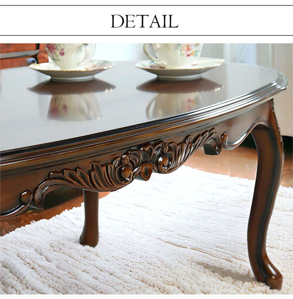 アンティーク調 センターテーブル 幅117cm｜おしゃれインテリア 家具