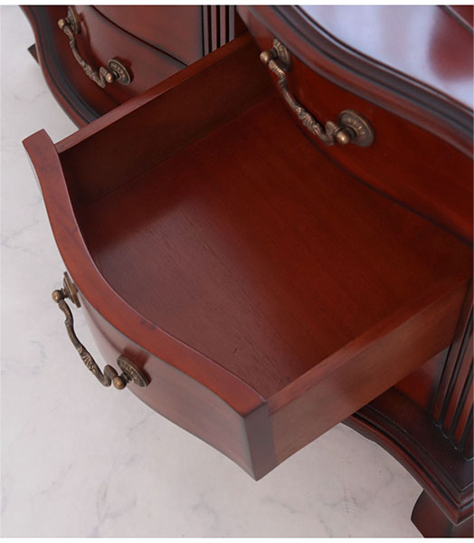 猫脚 チェスト 木製 おしゃれ 引出収納 アンティーク 3段 6引出