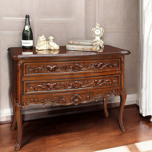 マリナカッシーリ アンティーク調 2段チェスト｜Y-KAGU(輸入家具屋さん