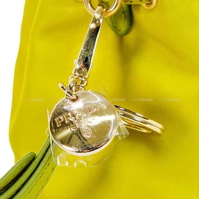 PRADA プラダ バッグチャーム ミニアイコン ライトグリーン ナイロン