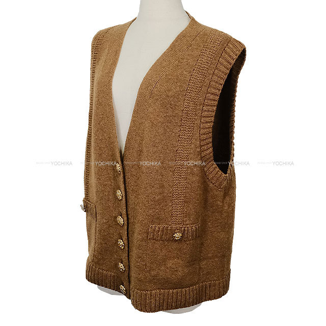 渋谷並木橋店】CHANEL シャネル ベスト ノースリーブ Vネック ポケット