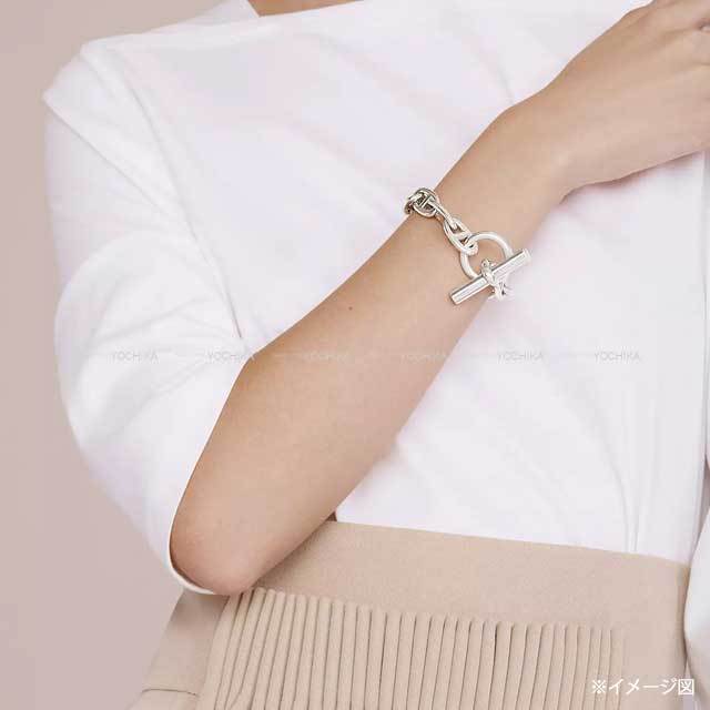 HERMES エルメス ブレスレット シェーヌダンクル GM 12コマ シルバー