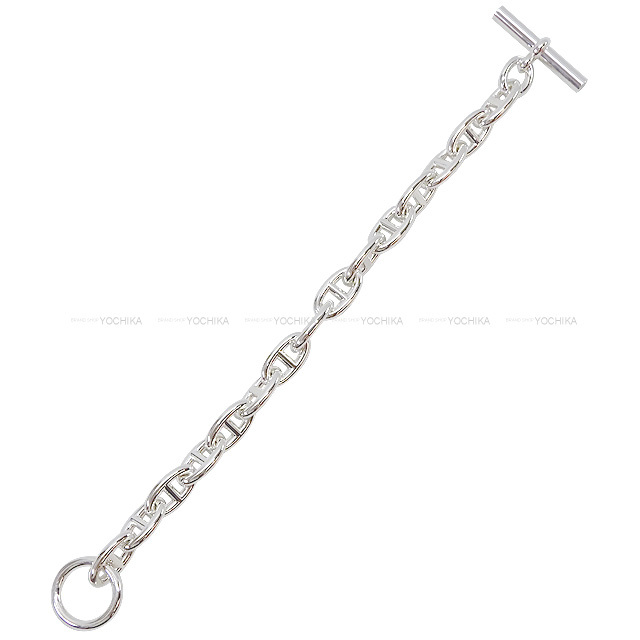 HERMES エルメス ブレスレット シェーヌダンクル GM 15コマ シルバー