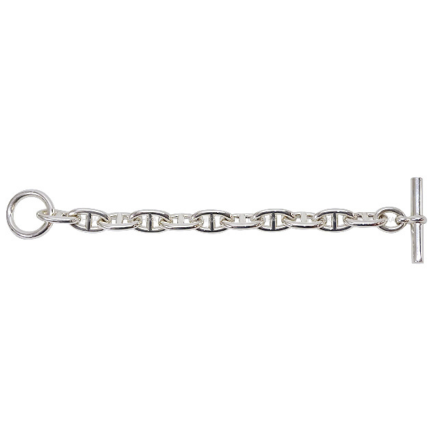 HERMES エルメス ブレスレット シェーヌダンクル TGM 11コマ シルバー