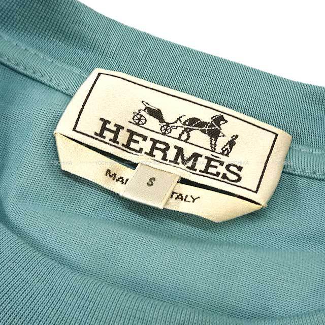 HERMES エルメス 半袖Tシャツ メンズ パズル エケストル ミニ レザー