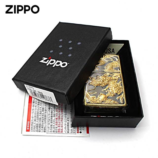 Zippo ジッポー 龍 ドラゴン 立体電鋳板 ブラスバレル 3D DRAGON Z3D