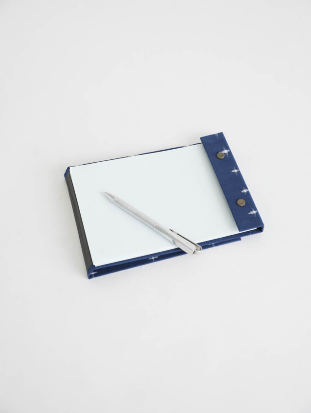 POSTALCO ポスタルコ / スナップパッド 久留米かすり（ブルー）Snap Pad