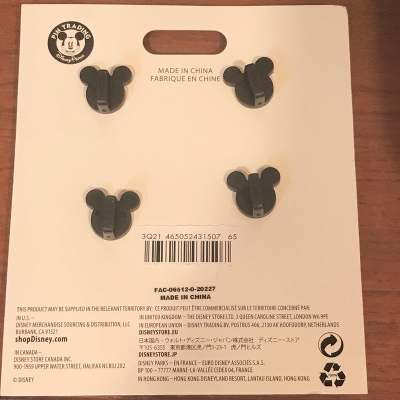 USA直輸入】Disney ヴィランズ ピンバッチ 4点 セット ディズニー PIN