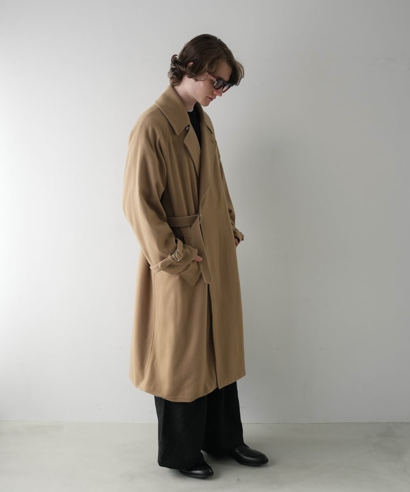 LUXURY MATERIAL TIELOCKEN COAT by Super140's Ja