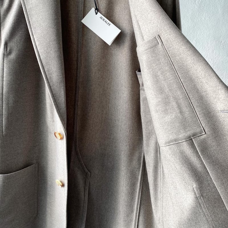 AURALEE WOOL FULLING FLANNEL JACKET A20AJ01CF