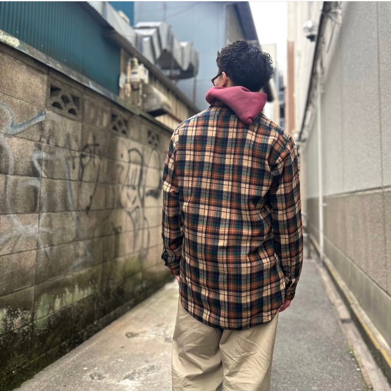 70s PENDLETON ウールチェックシャツ ペンドルトン Size M USA製 (S3