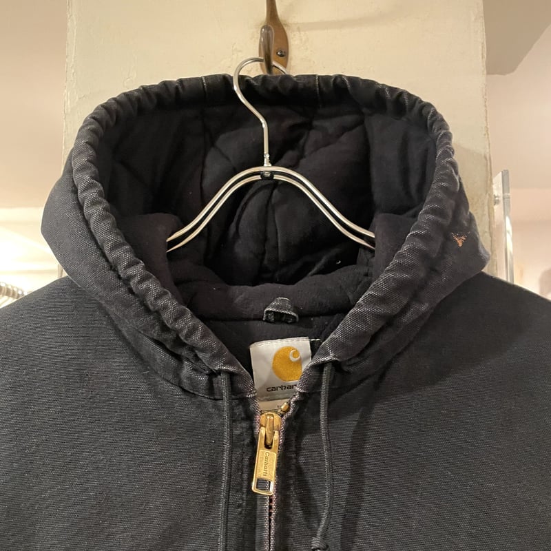 90s Carhartt アクティブジャケット ブラック ダック地 ワーク