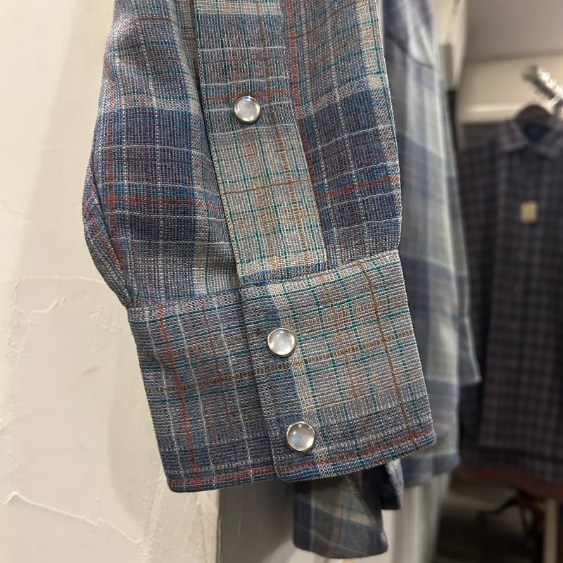 70s PENDLETON ウールチェックシャツ ペンドルトン ウエスタンシャツ