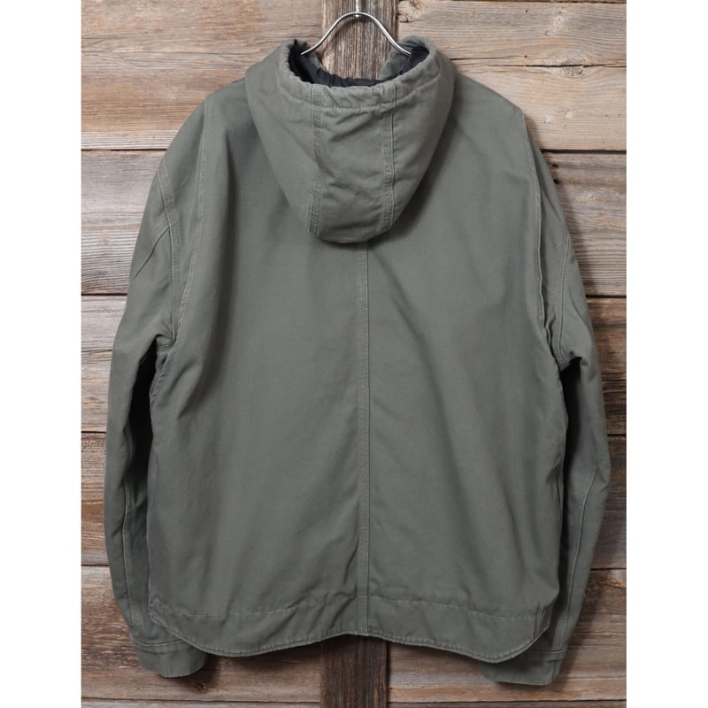 carhartt ダック地 フード ジャケット XL グレー系 ダックパーカー