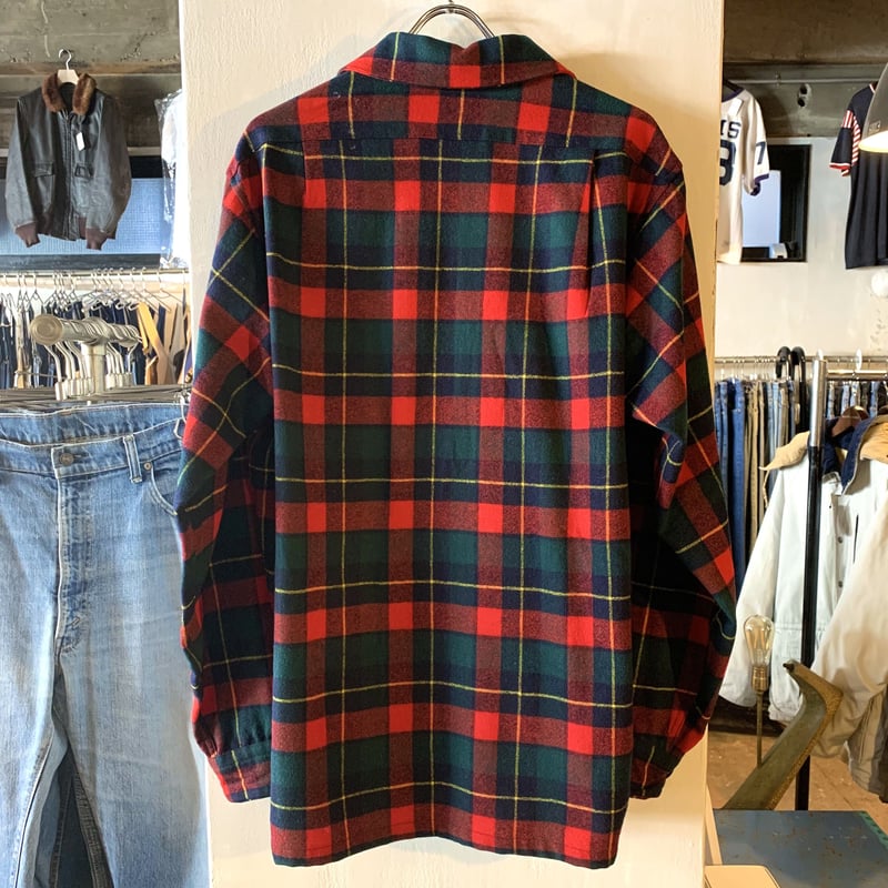 70s PENDLETON Vintage Wool Shirt ウールシャツ USA製 オー