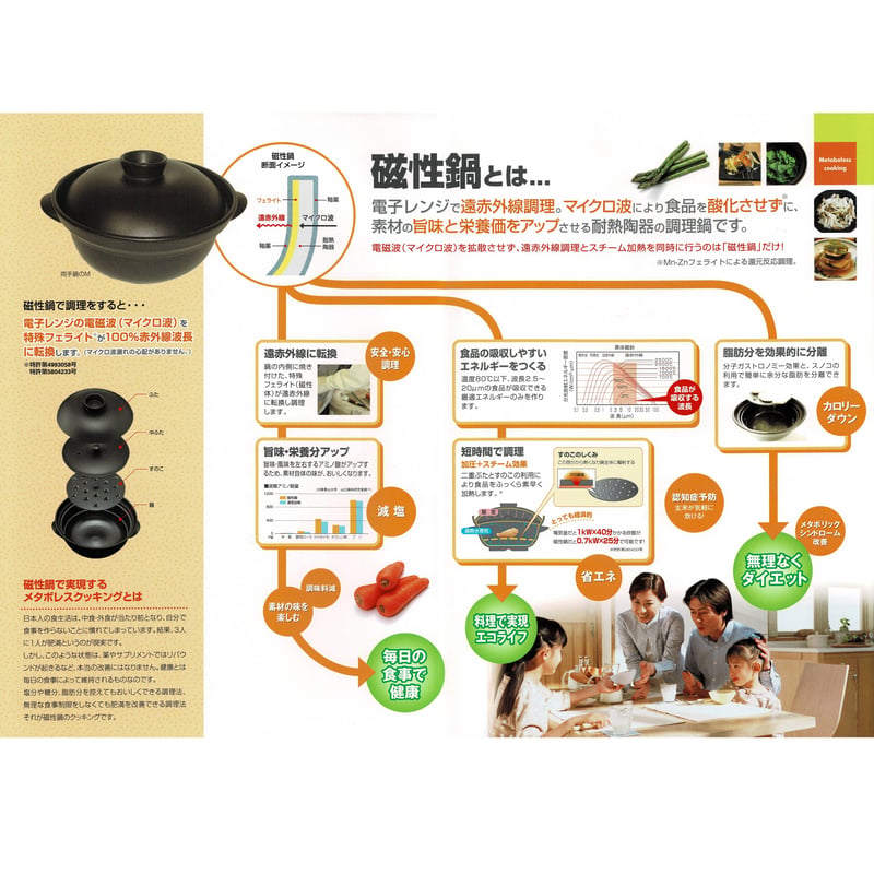 入荷未定＞【磁性鍋】両手鍋Lサイズ ※送料無料 | LOHAS ISM Market