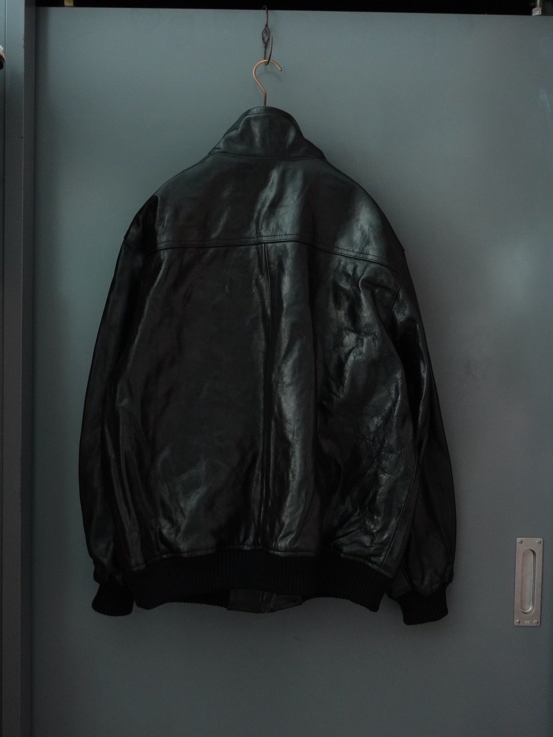 AURALEE(MENS) / LAMB LEATHER ZIP BLOUSON | Burnish