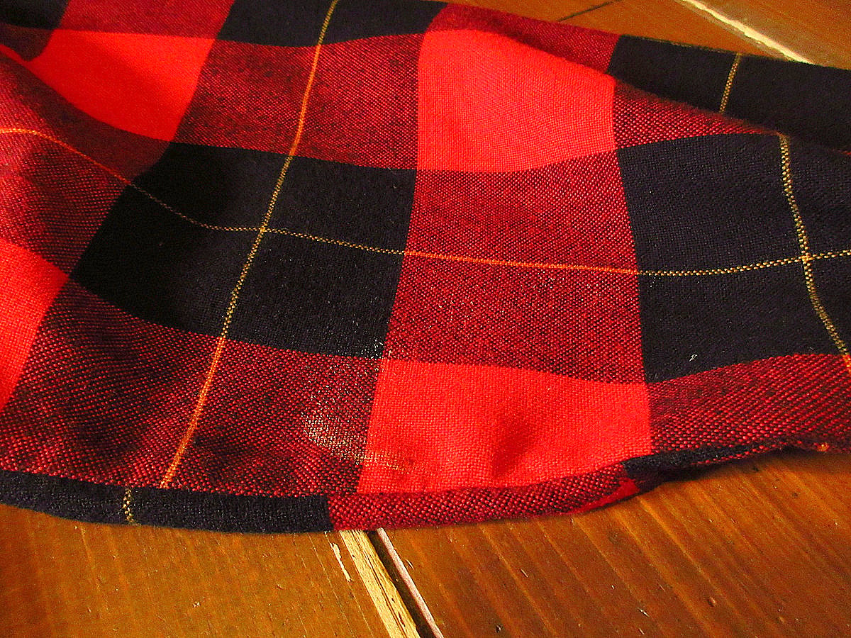 ビンテージ80's○SAUGATUCKチェックネルシャツ赤×黒×黄色size M○241113