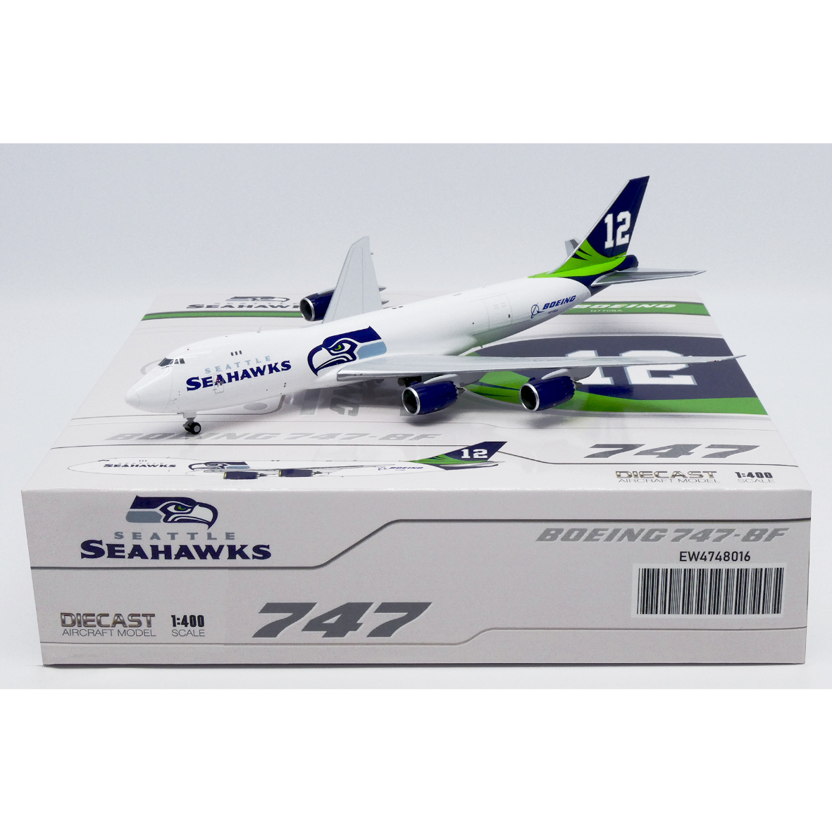 お取り寄せ商品】1/400 747-8F ボーイング社「シアトル・シーホークス