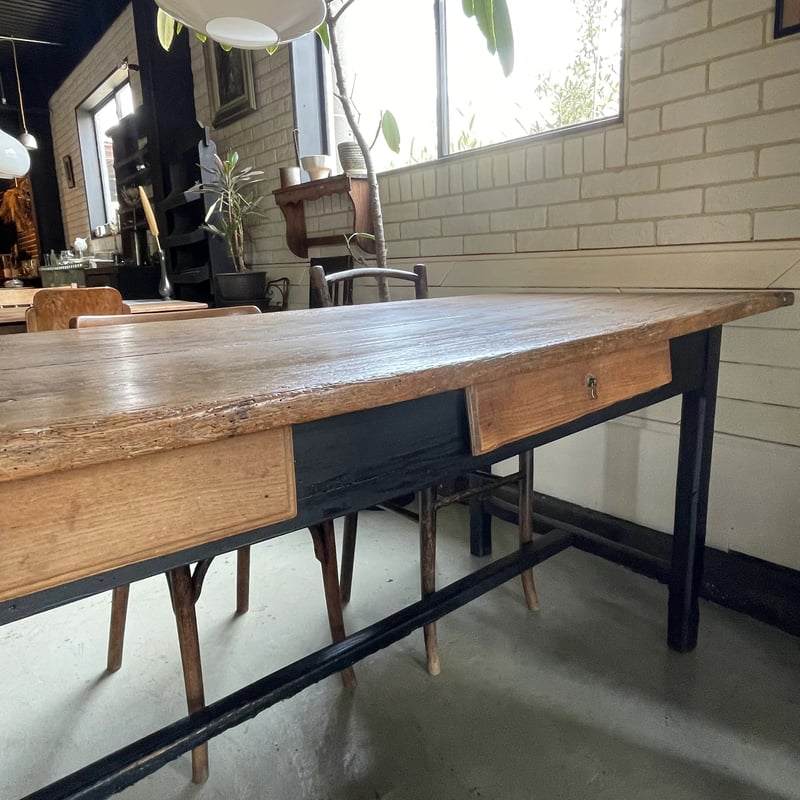 木製テーブル フランスアンティーク ① | OGISHIMA COFFEE Antiques