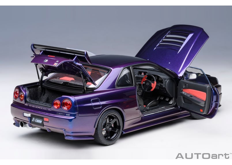 AUTOart 1/18 ニスモ R34 GT-R Z-tune （ミッドナイトパープルⅢ）