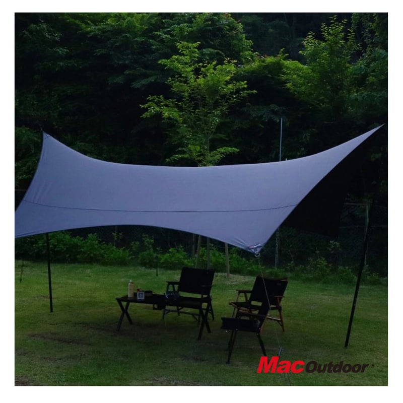Mac One】ヘキサタープ チャコール | TENt o TEN
