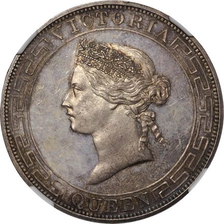 香港-Hong Kong. 1866. NGC PF64. プルーフ. Proof. Silver. ドル