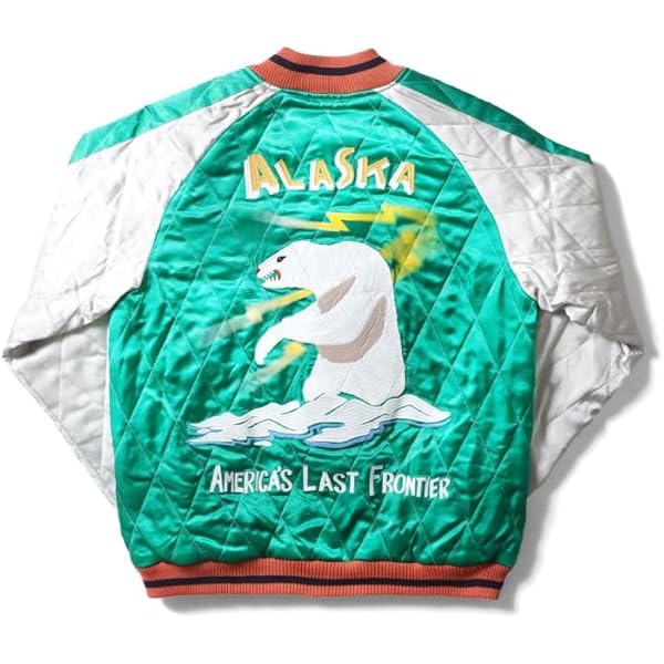 Amazon | [ヒューストン] 別珍スカジャン ベロア生地 スーベニア