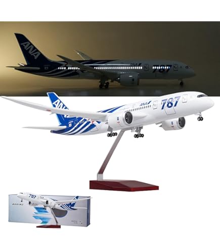 Amazon.co.jp: AZIZAT 16.9”1：130スケール模型飛行機ANA B 787模型