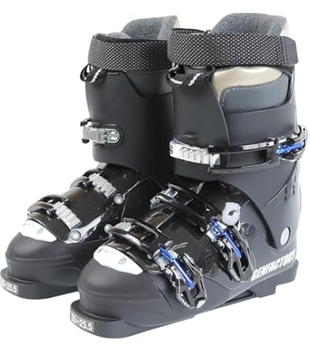 Amazon | レクザム スキーブーツ メンズ バックルブーツ REX A5 BK