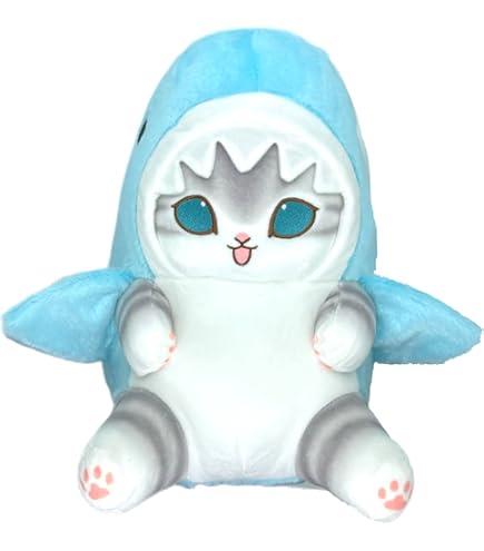 Amazon.co.jp: mofusand サメにゃん 超BIGぬいぐるみ 約42㎝ : おもちゃ