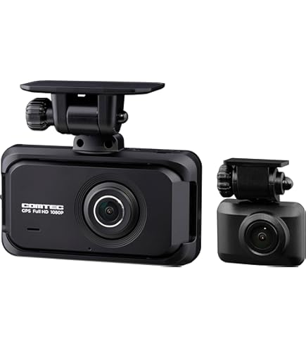 Amazon | コムテック 車用 ドライブレコーダー 前後2カメラ ZDR045