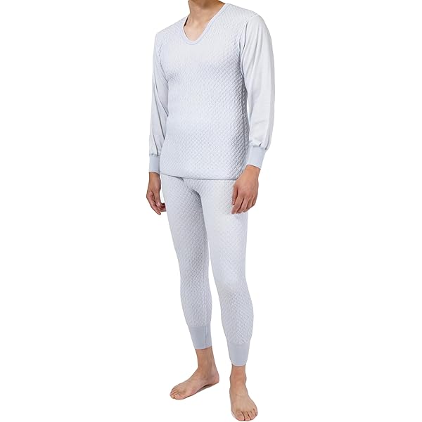 Amazon | 健康肌着 ひだまり 極(きわみ) 上下セット (M, 紳士用:オフ
