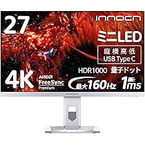 Amazon.co.jp: INNOCN 27M2V 27インチ ゲーミングモニター 4K ミニLED