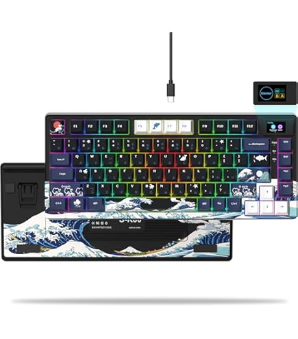 Amazon.co.jp: Womier S-K71 Gaming Keyboard, 75% Keyboard, Aluminum