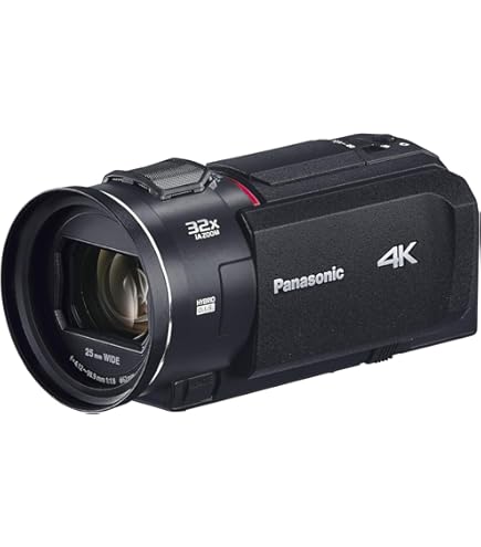 Amazon | パナソニック 4K ビデオカメラ 64GB 光学20倍ズーム ピュア