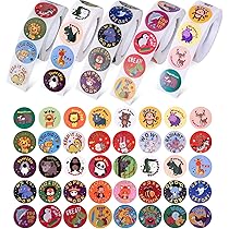 Amazon.co.jp: ごほうびシール 2500枚 40柄 丸シール かわいい 合格