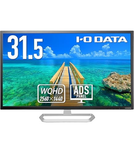 Amazon.co.jp: IO-DATA ワイド液晶ディスプレイ 31.5型/LCD-MQ321XDB