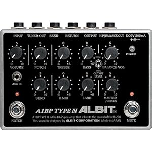 ALBIT A2BP Pro MARK II - 2チャンネル仕様のベース用プリアンプ