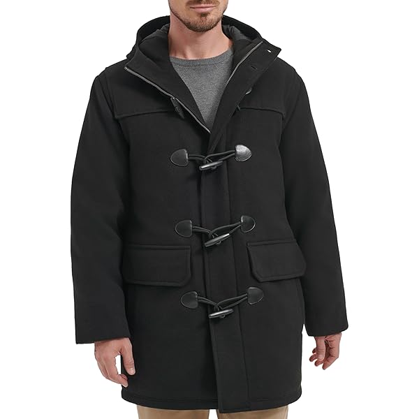 BGSD Men Benjamin Wool Blend Single Breasted Walking Toggle Duffle
