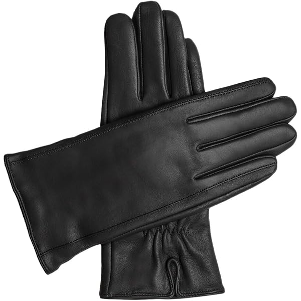 Downholme Vegan Leather Gloves for Men (Black, M) at Amazon Men's