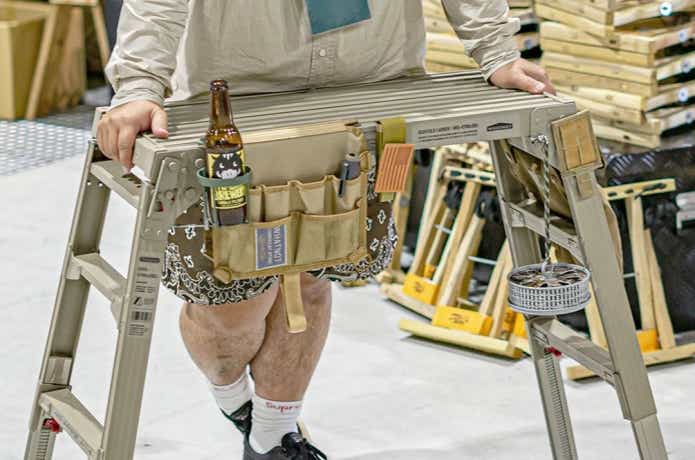 無骨感たまらん！ワットノット×長谷川工業の「脚部伸縮足場台」が登場