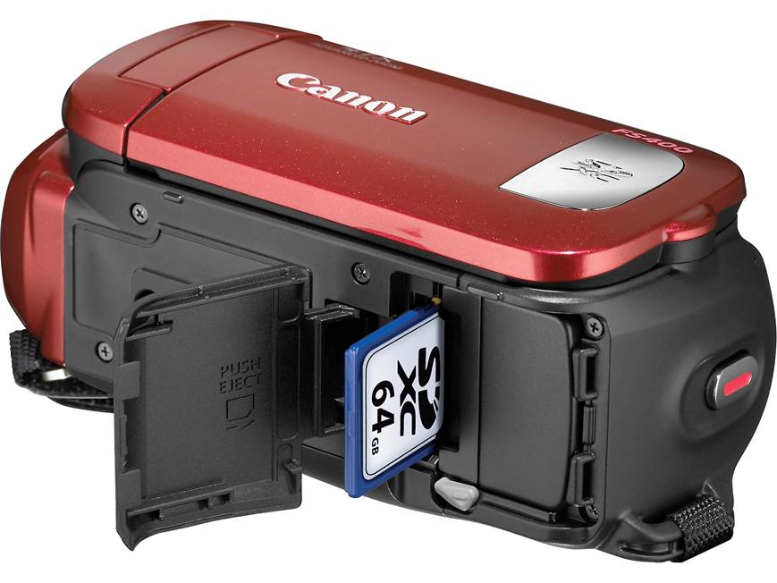 Canon FS400 (Red) Standard-definition camcorder (Red) at Crutchfield