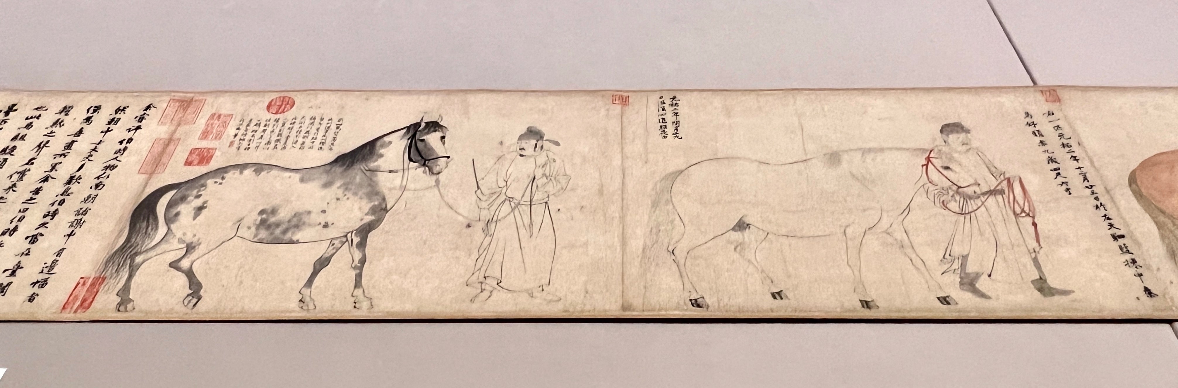 1000年前の馬の絵を愛でる。李公麟の幻の真作《五馬図巻》が展示される