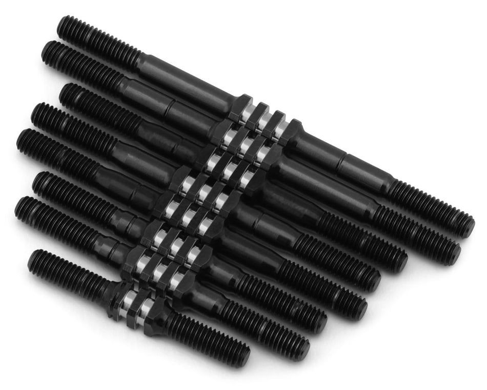JConcepts RC10 Worlds Fin Titanium Turnbuckle Set (Black) (8