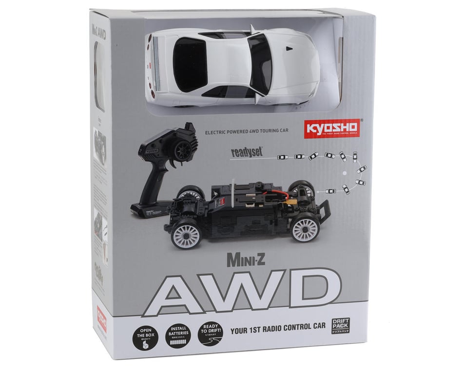 Kyosho MA-020 AWD Mini-Z ReadySet w/Skyline GT-R R34 Body (White