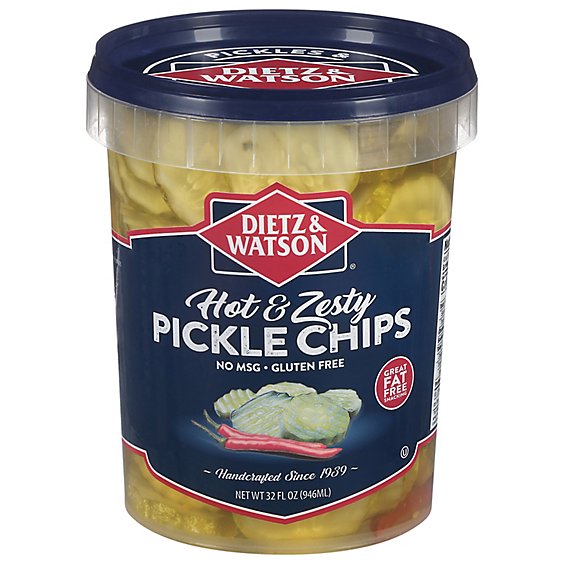 Dietz & Watson Pickles Hot & Zesty Chips - 32 Oz - acmemarkets