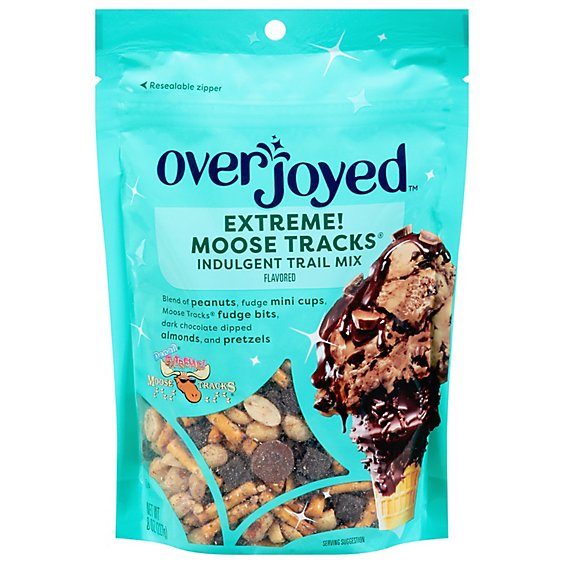 Overjoyed Indulgent Extreme Moose Tracks Trail Mix - 8 Oz - starmarket
